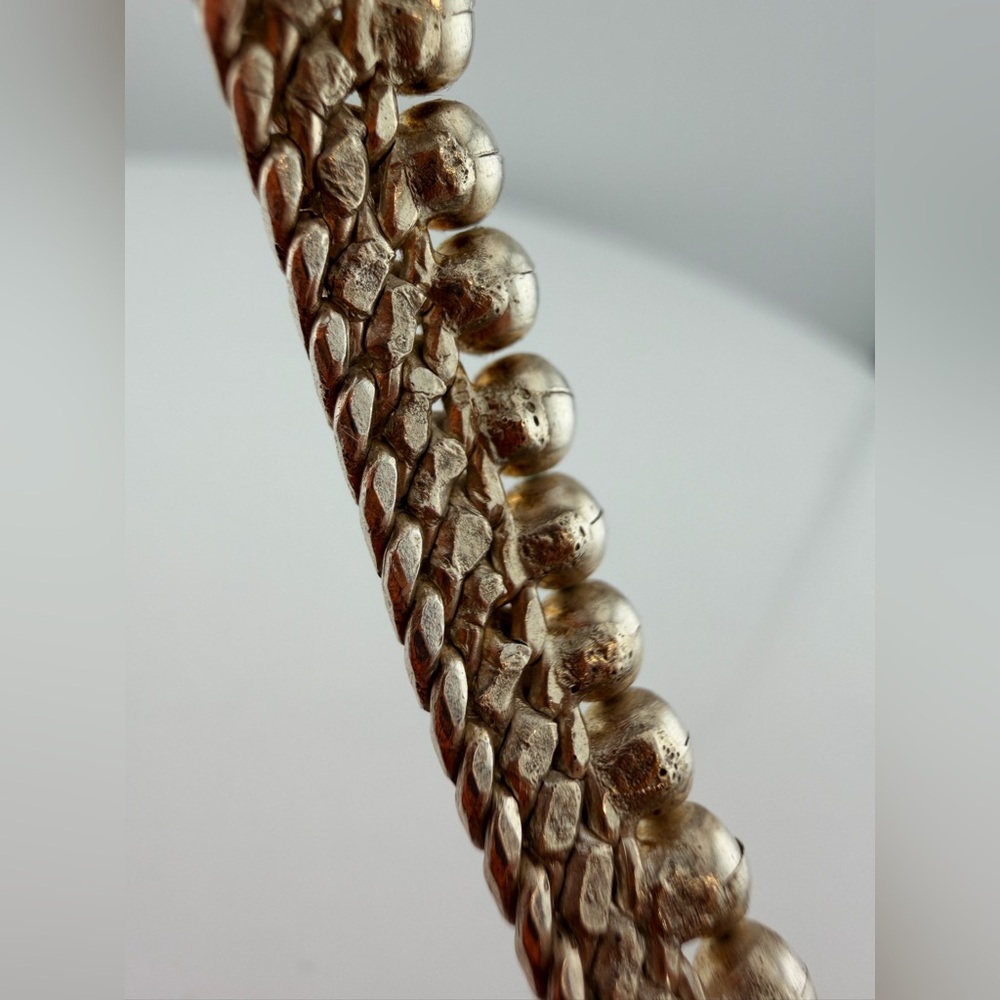 Vintage Sterling Silver jingle  Anklet anklets 30g / Payal Rajasthan Style - Picture 12 of 15